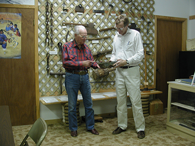 Warren Week and John Phillips in the original arcadia exhibit
